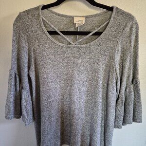 Caution To The Wind grey sweater size S